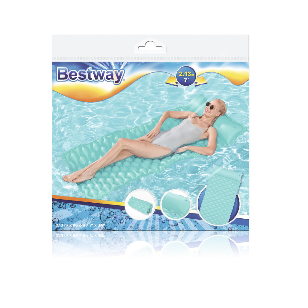 Pripučiamas paplūdimio čiužinys turquoise bestway 44020