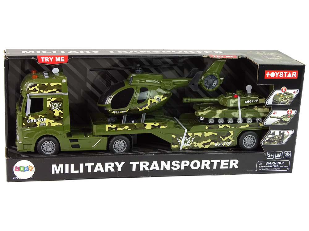 Žaislinis karinių transporto priemonių rinkinys lean toys
