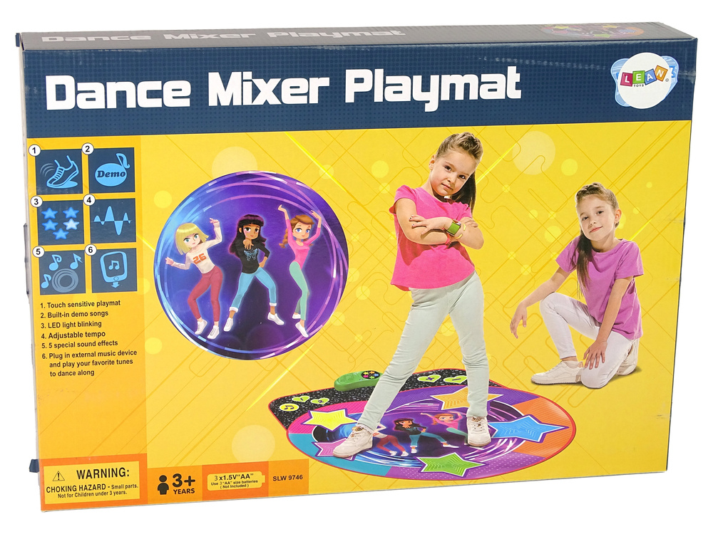 Šokių kilimėlis lean toys dance mixer playmat