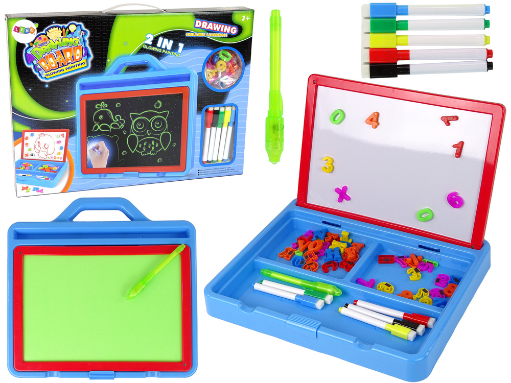 Magnetinė ir švytinti piešimo lenta lean toys