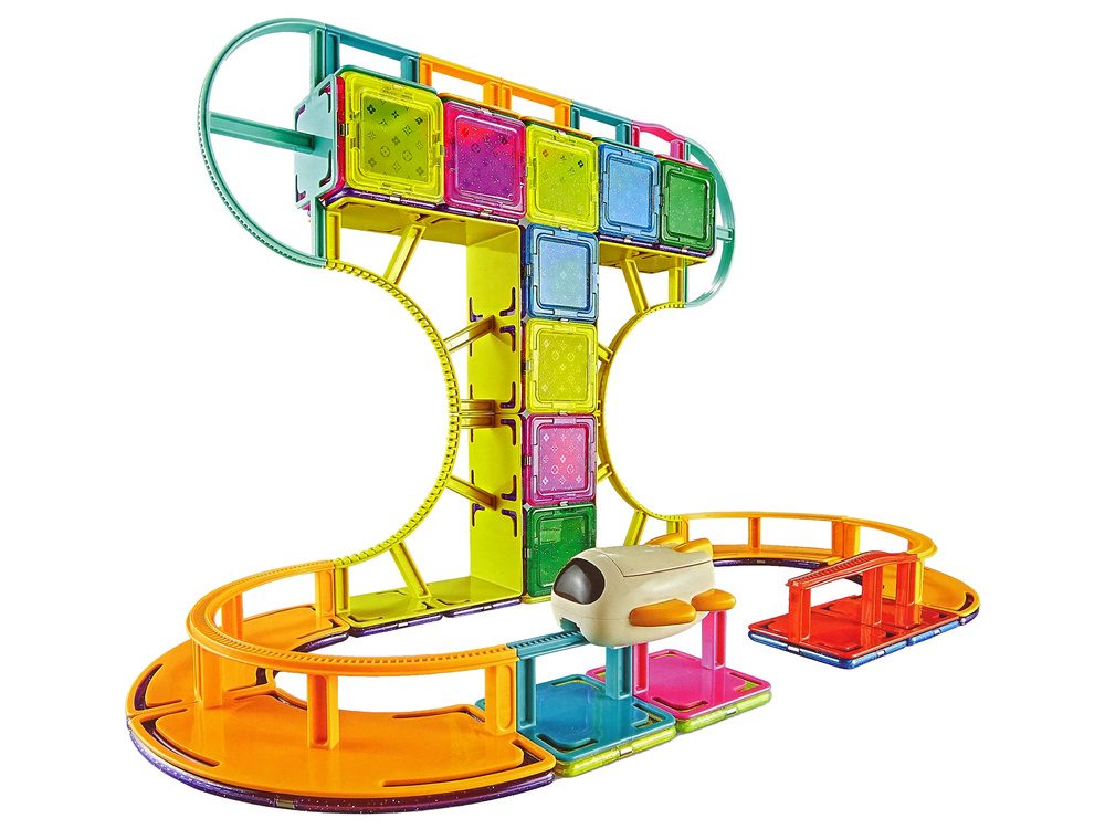 Magnetinis konstruktorius dangaus takas lean toys, 62 d.