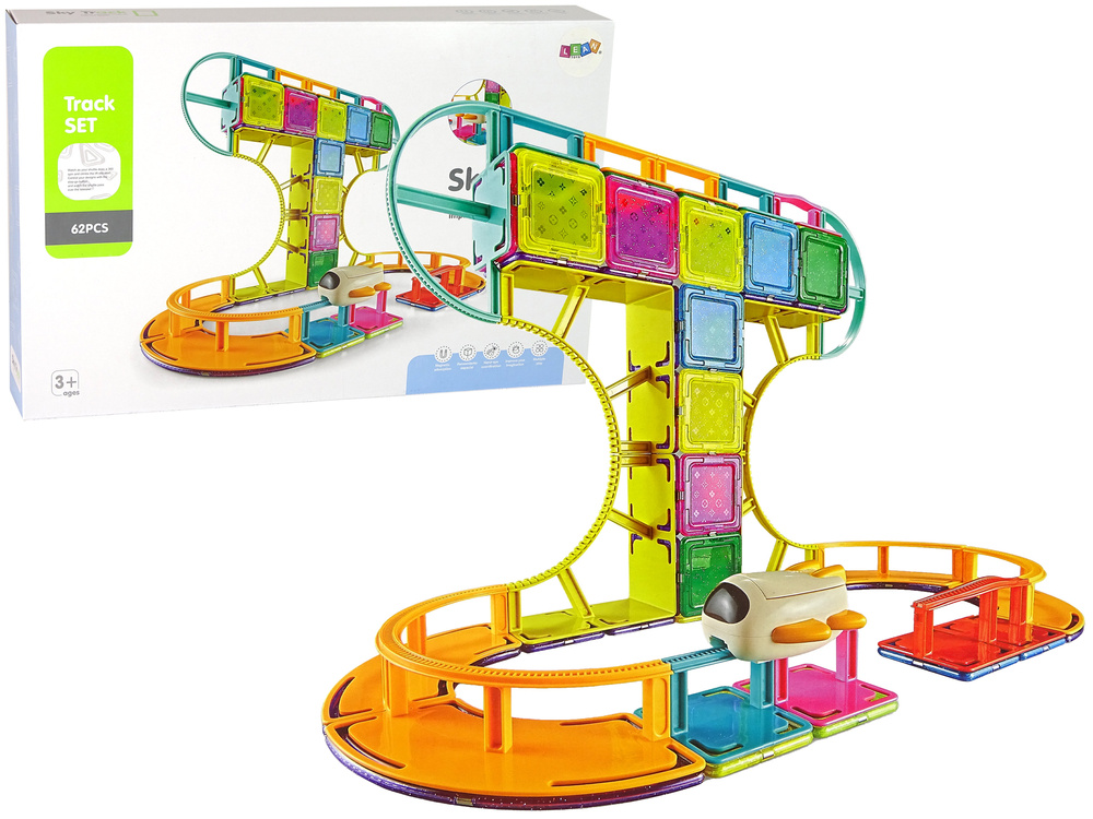 Magnetinis konstruktorius dangaus takas lean toys, 62 d.