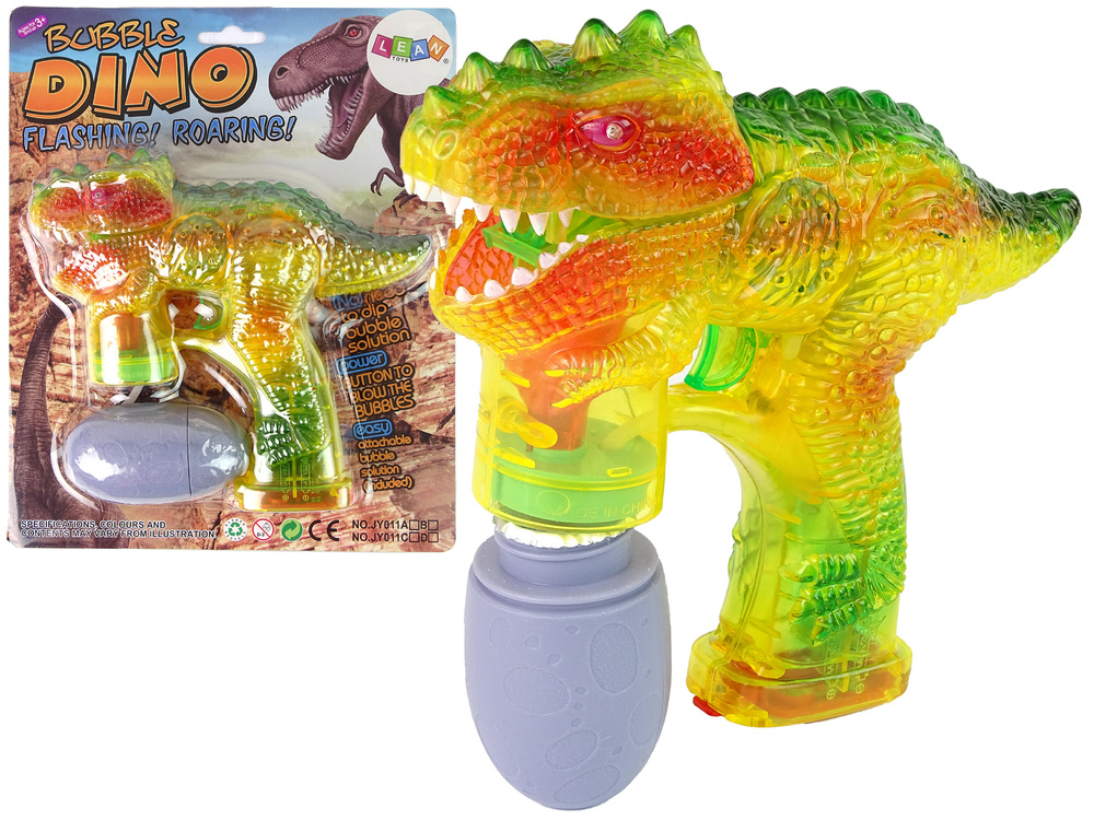 Dinozaurų muilo burbulų gaminimo mašina su skysčiu