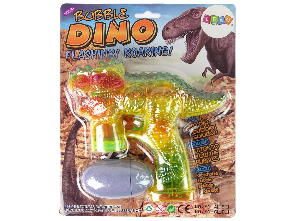Dinozaurų muilo burbulų gaminimo mašina su skysčiu