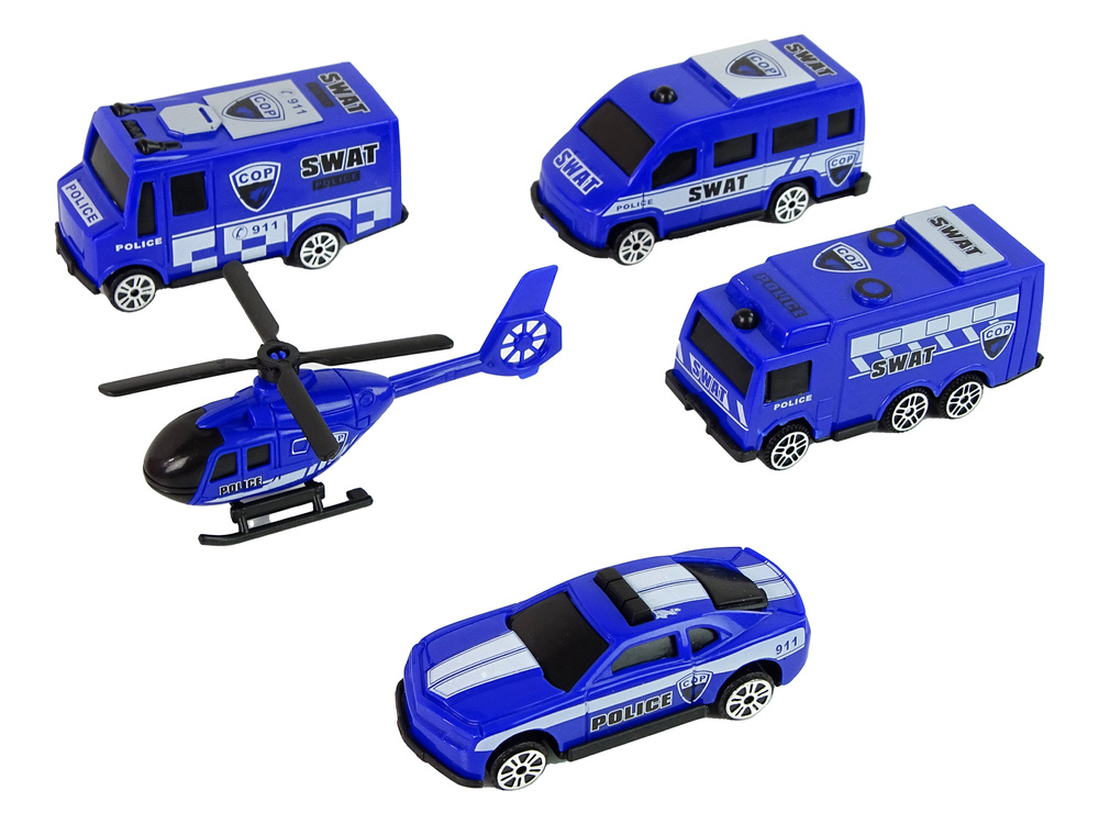Gelbėtojų mašinėlių rinkinys lean toys, 10vnt.