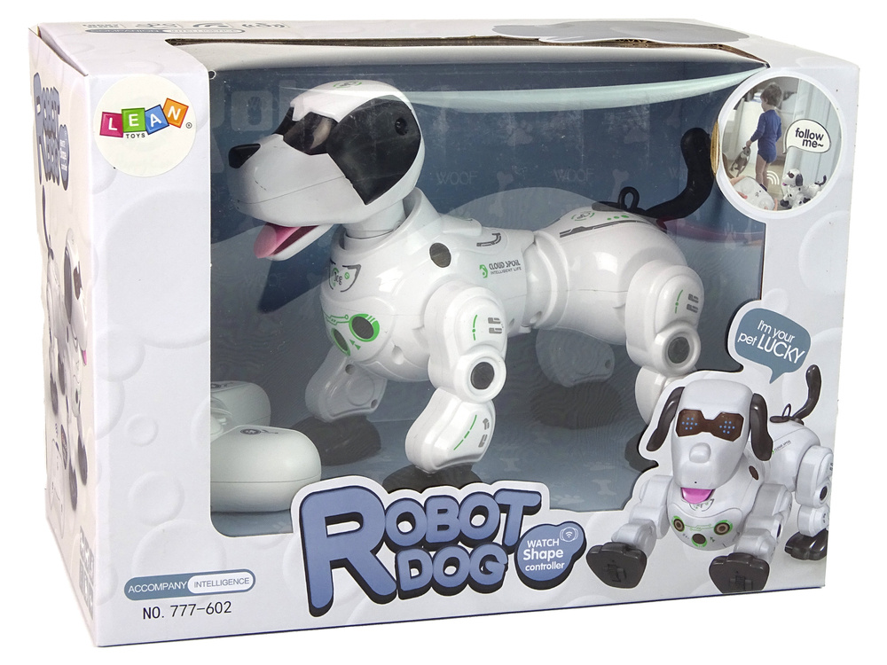 Interaktyvus žaislinis šuo robot doggy, 25 cm