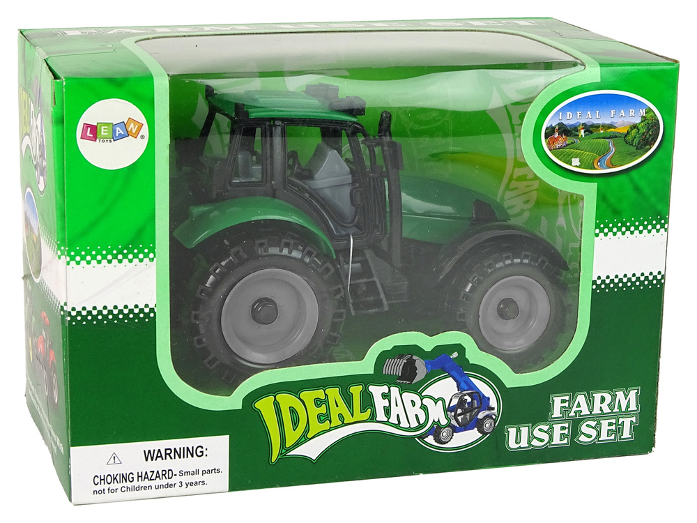 Traktorius lean toys, žalias