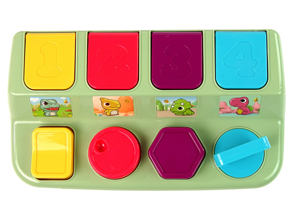 Edukacinis vikrumo žaislas dinozaurai pop-up lean toys
