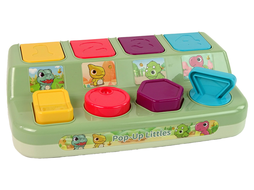 Edukacinis vikrumo žaislas dinozaurai pop-up lean toys