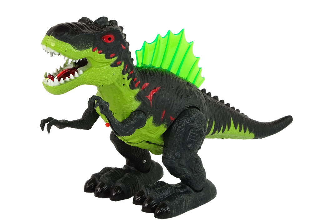 Ugnimi kvėpuojantis dinozauras, žalias
