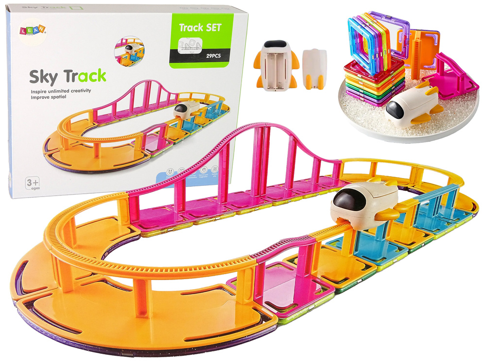 Magnetinis konstruktorius dangaus takas lean toys, 29 d.