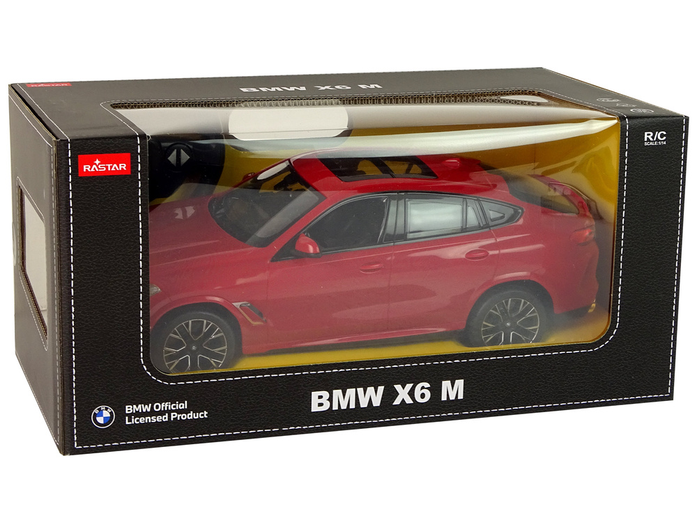 Nuotoliniu būdu valdomas bmw x6 m 1:14 rastar modelis