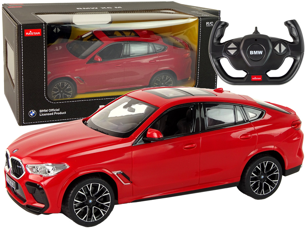 Nuotoliniu būdu valdomas bmw x6 m 1:14 rastar modelis