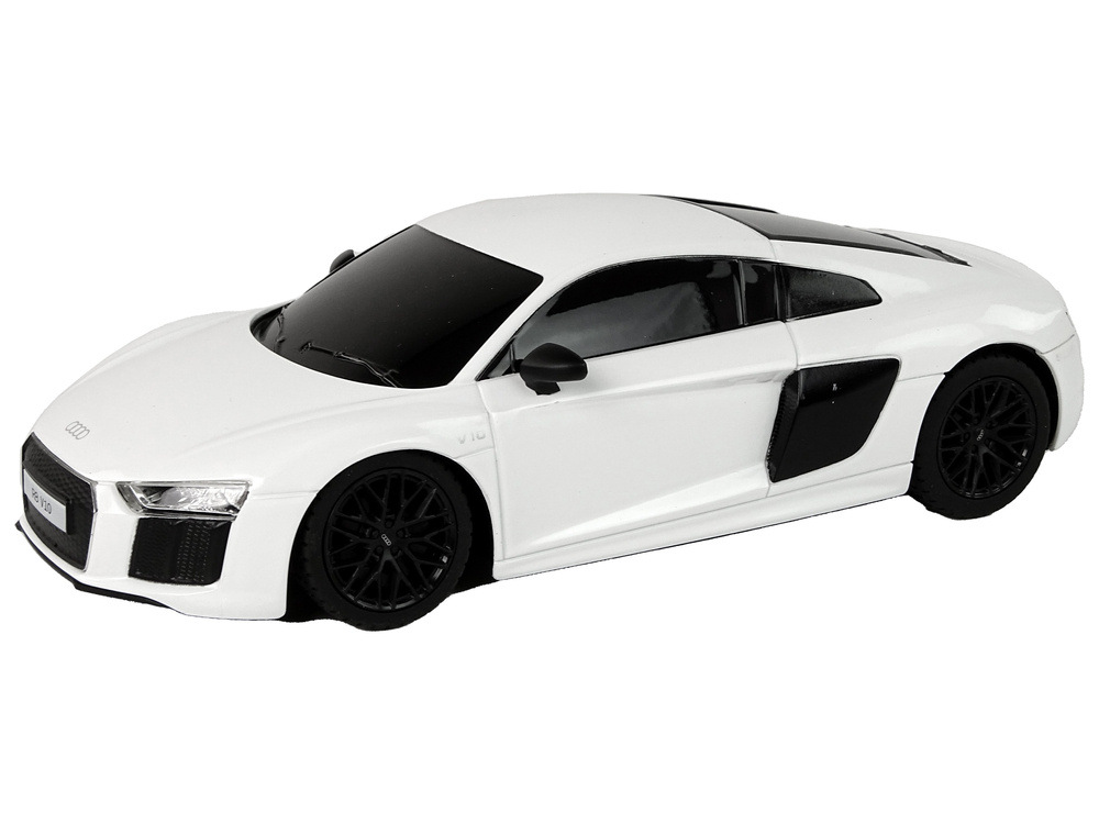 Radijo bangomis valdomas automobilis audi r8 1:24, baltas