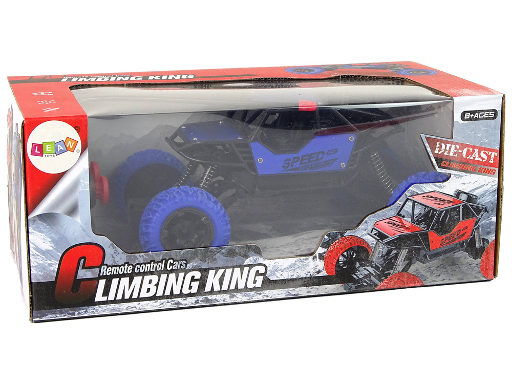 Nuotoliniu būdu valdomas automobilis lean toys 1:18, mėlynas