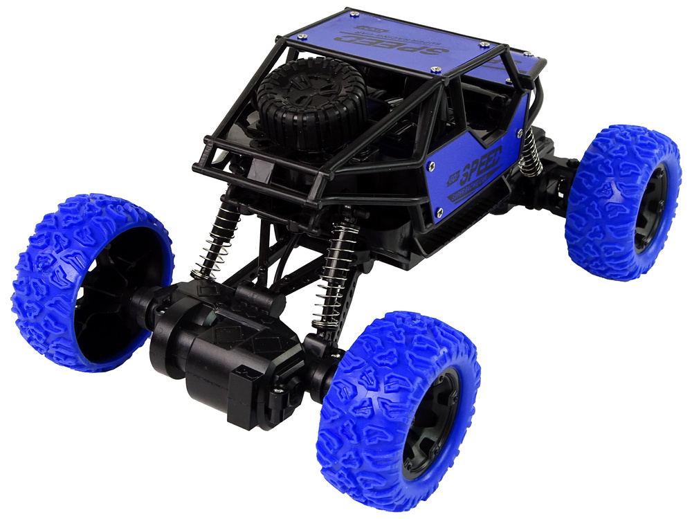 Nuotoliniu būdu valdomas automobilis lean toys 1:18, mėlynas