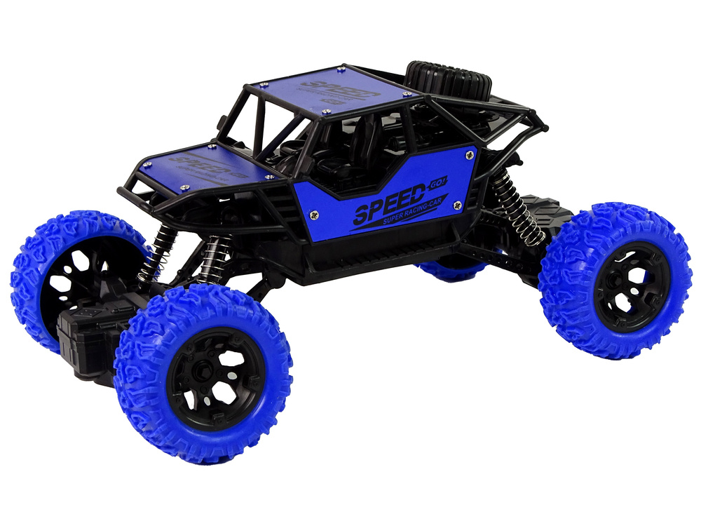 Nuotoliniu būdu valdomas automobilis lean toys 1:18, mėlynas