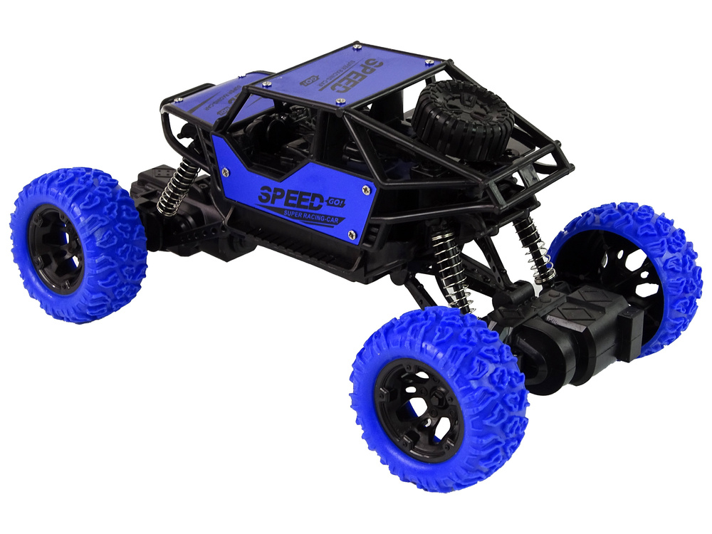 Nuotoliniu būdu valdomas automobilis lean toys 1:18, mėlynas