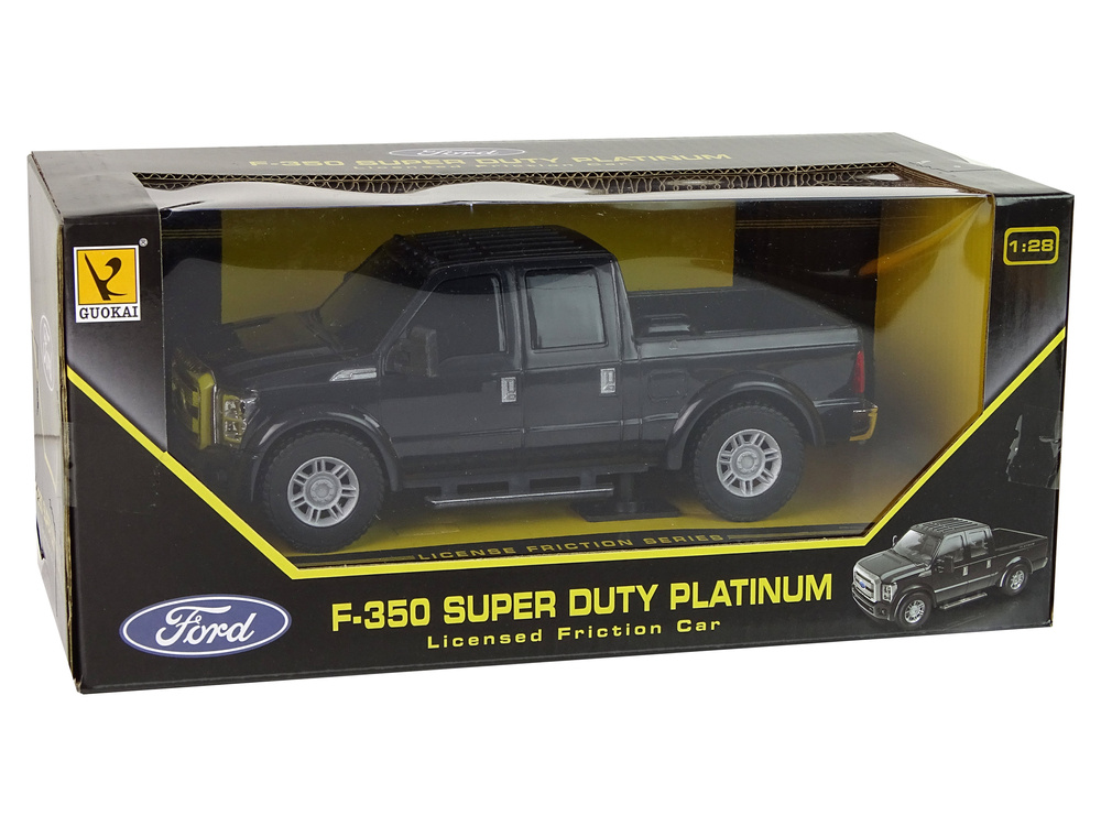 Juodas ford f-350 pick-up 1:28 su trinties pavara