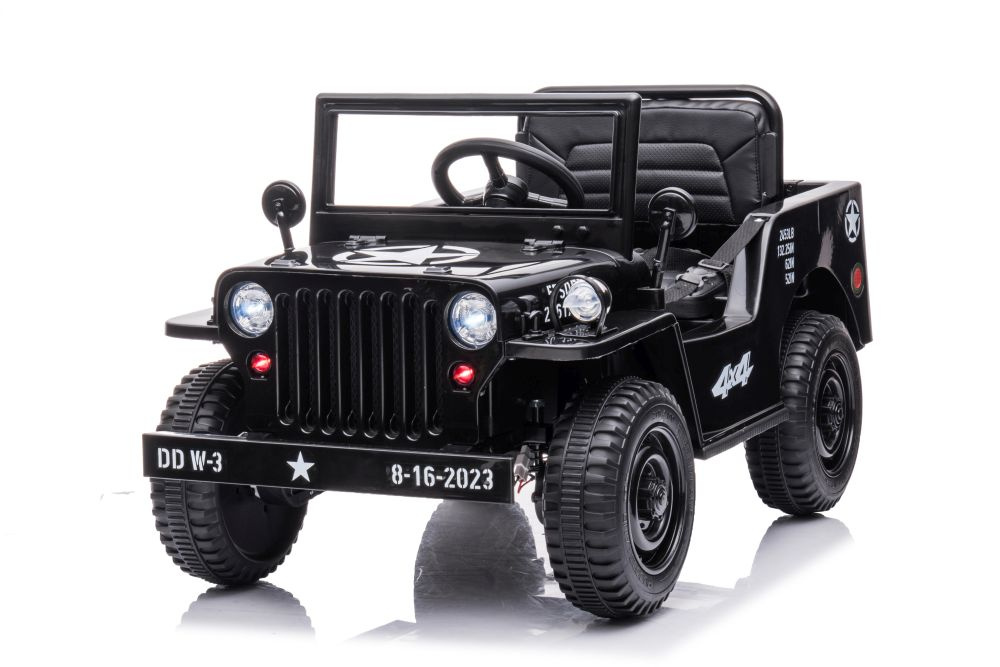 Dvivietis vaikiškas elektromobilis jh-103 4x4, juodas