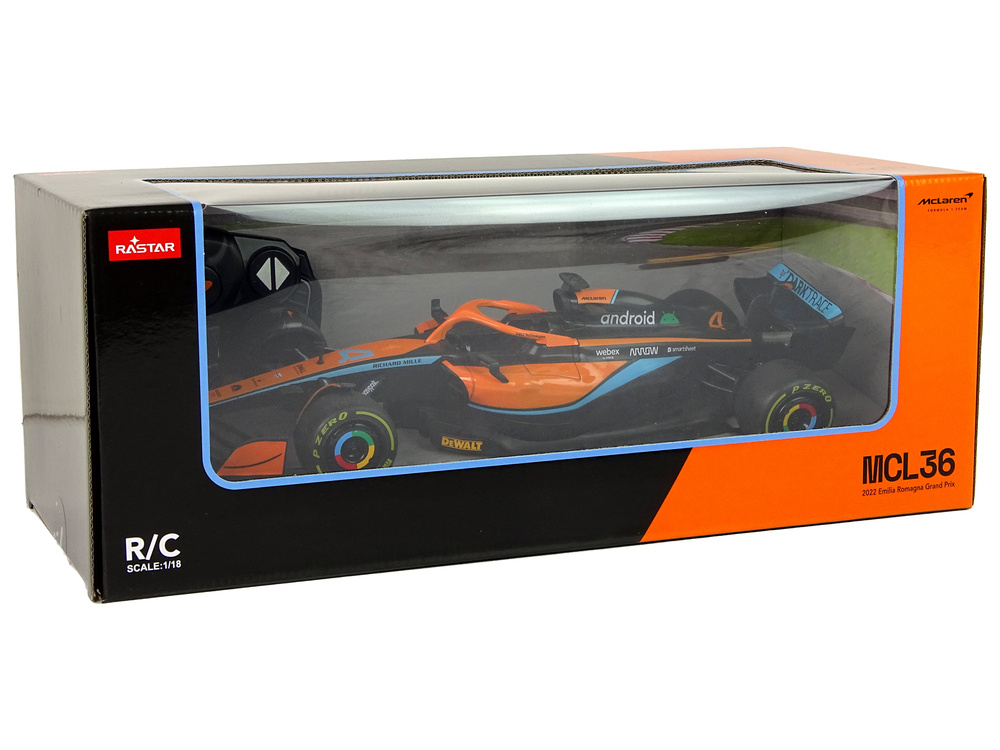 Nuotolinio valdymo automodelis mclaren f1 1:18, oranžinis
