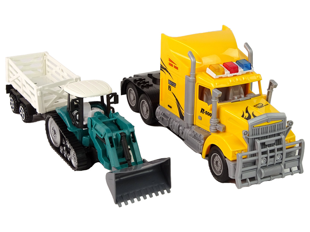 Radijo bangomis valdomas vilkikas leantoys, 60 cm