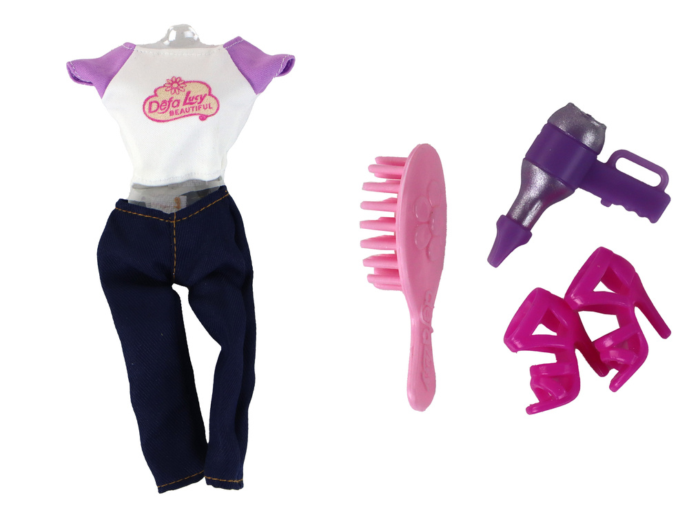 Besilaukiantis lėlė lucy su priedais lean toys