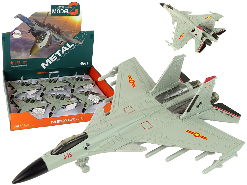Žaislinis naikintuvas lean toys, pilkas, 1 vnt