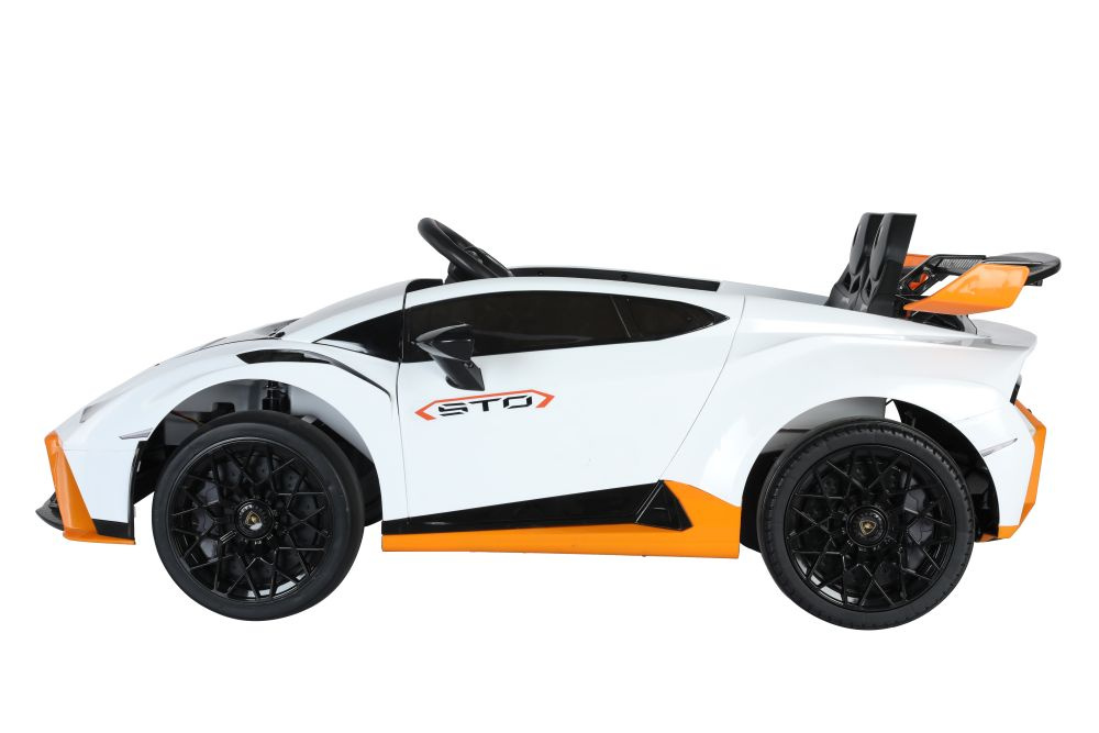 Vienvietis elektromobilis vaikams lamborghini sto drift, baltas