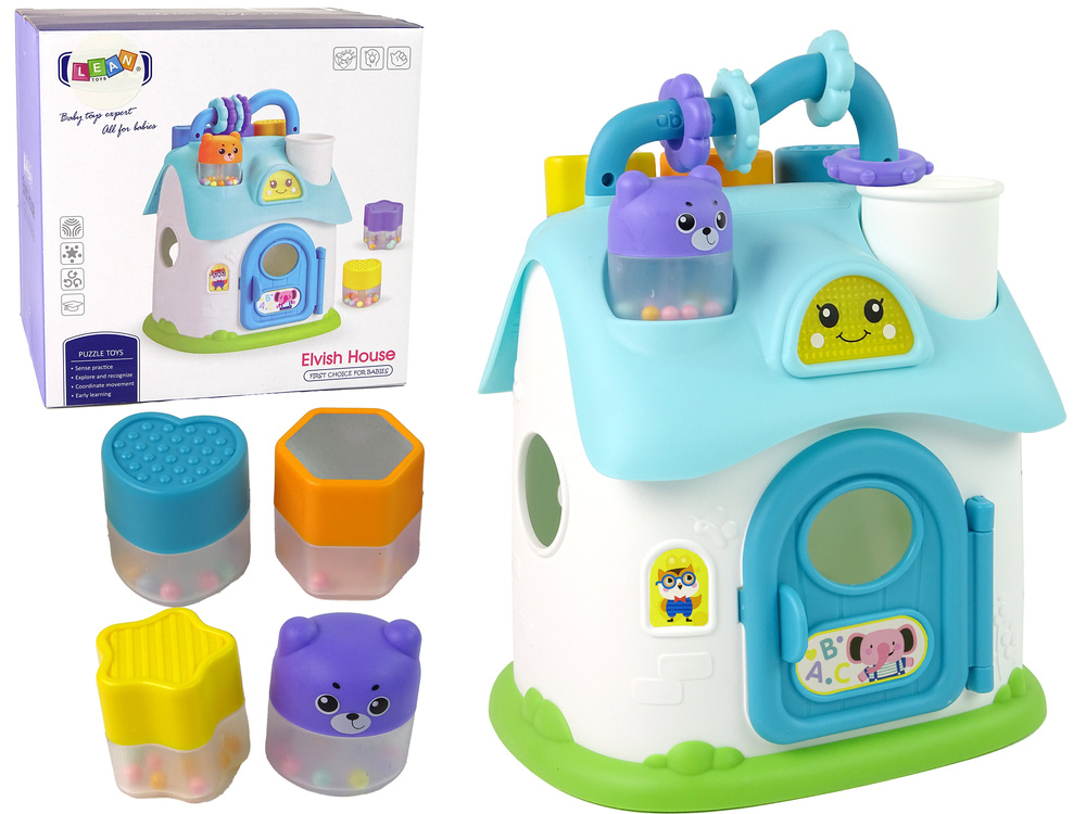 Mokomasis namelis lean toys, mėlynas