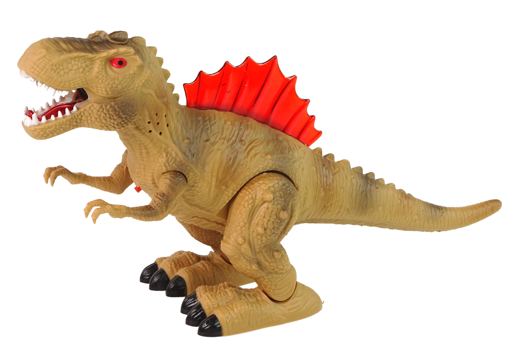 Ugnimi kvėpuojantis dinozauras, rudas