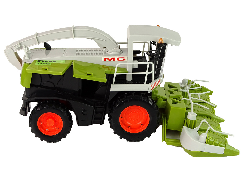 Žaislinis kombainas judančiomis dalimis lean toys, žalias, mc 7166