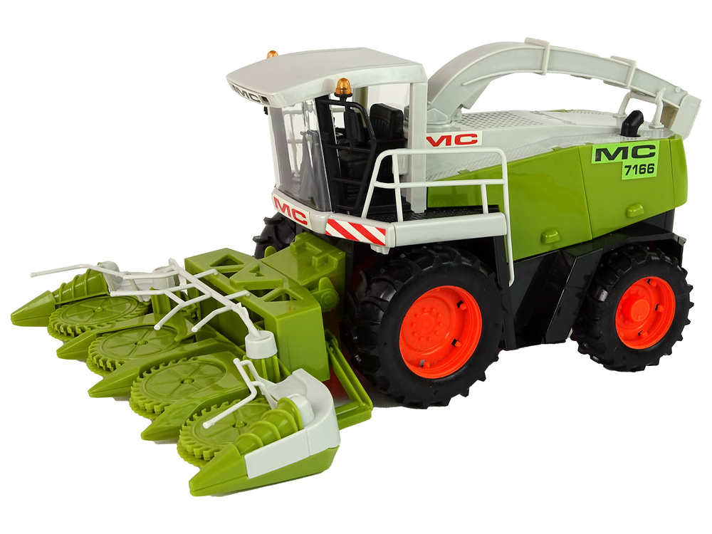 Žaislinis kombainas judančiomis dalimis lean toys, žalias, mc 7166