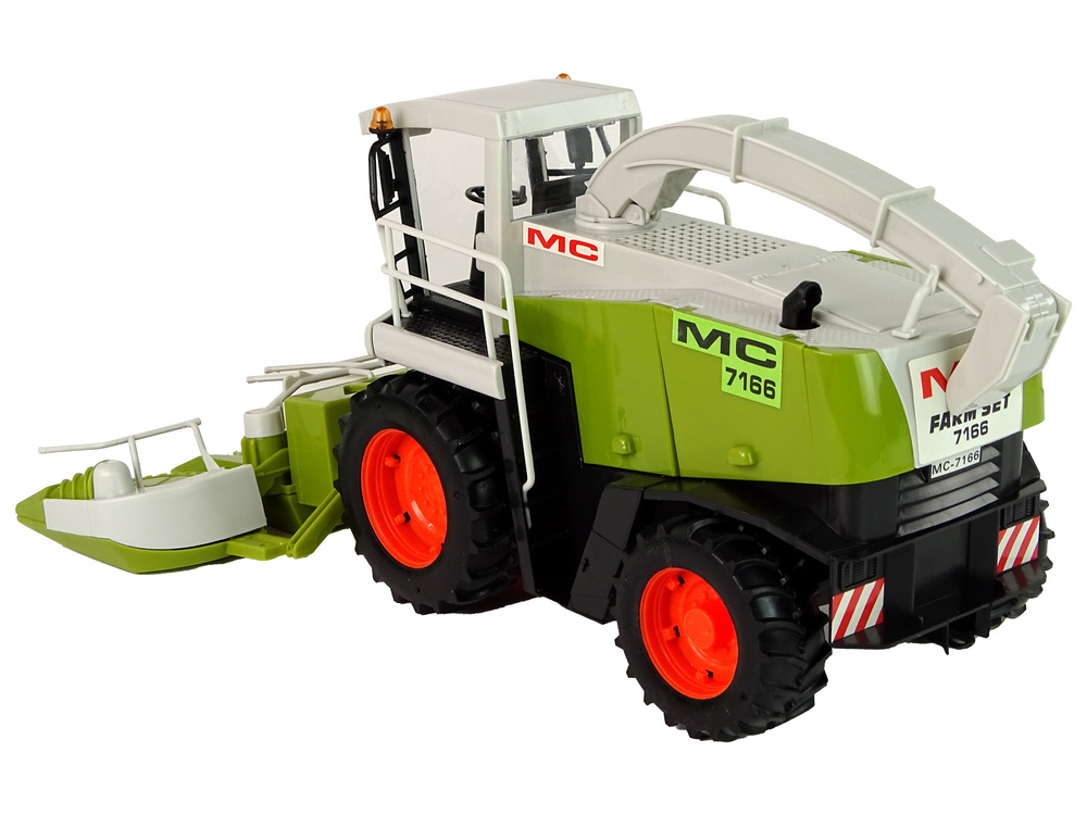 Žaislinis kombainas judančiomis dalimis lean toys, žalias, mc 7166