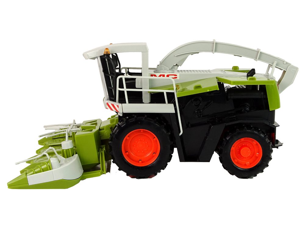 Žaislinis kombainas judančiomis dalimis lean toys, žalias, mc 7166
