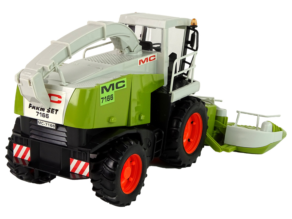 Žaislinis kombainas judančiomis dalimis lean toys, žalias, mc 7166