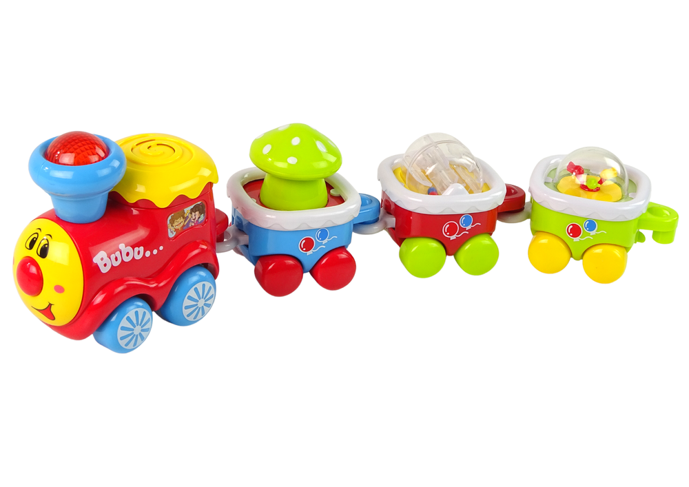 Mokomasis traukinys lean toys dreaming party music train