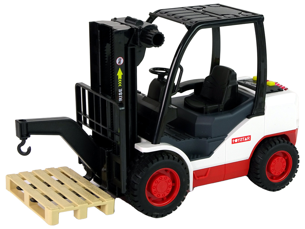 Žaislinis šakinis krautuvas lean toys