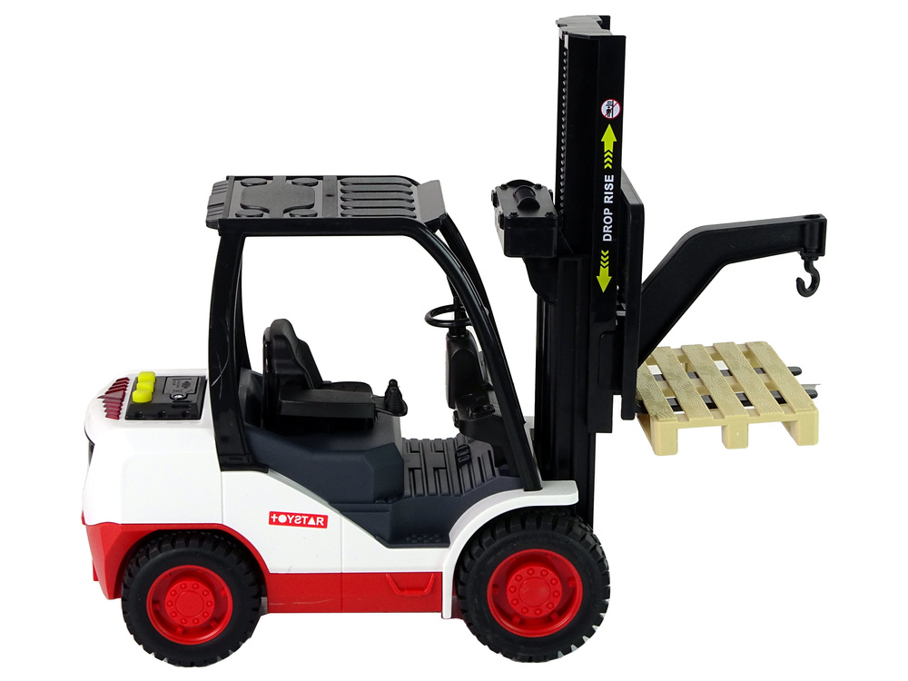 Žaislinis šakinis krautuvas lean toys