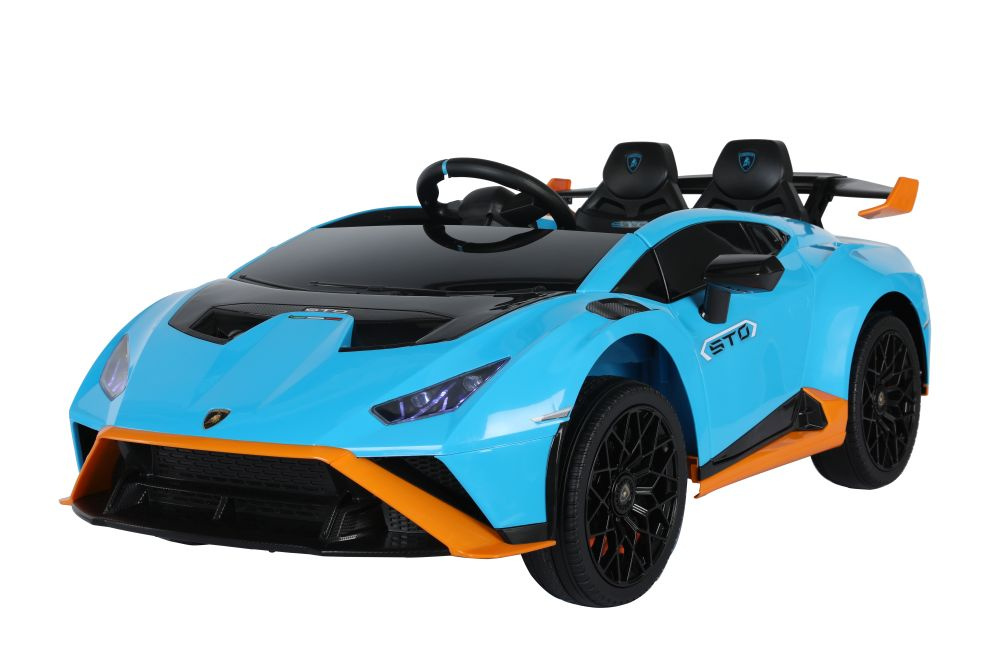 Vienvietis elektromobilis lamborghini lean toys, mėlynas