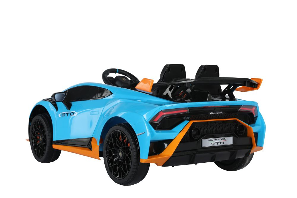 Vienvietis elektromobilis lamborghini lean toys, mėlynas