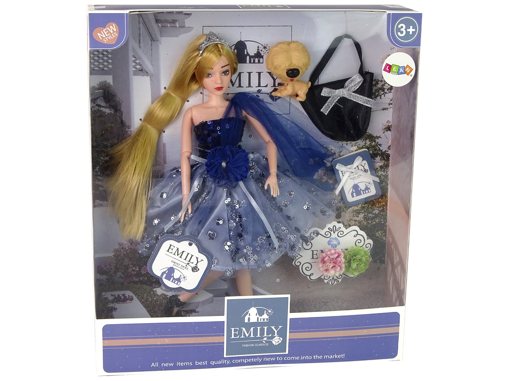 Lėlė emily su šuniuku leantoys