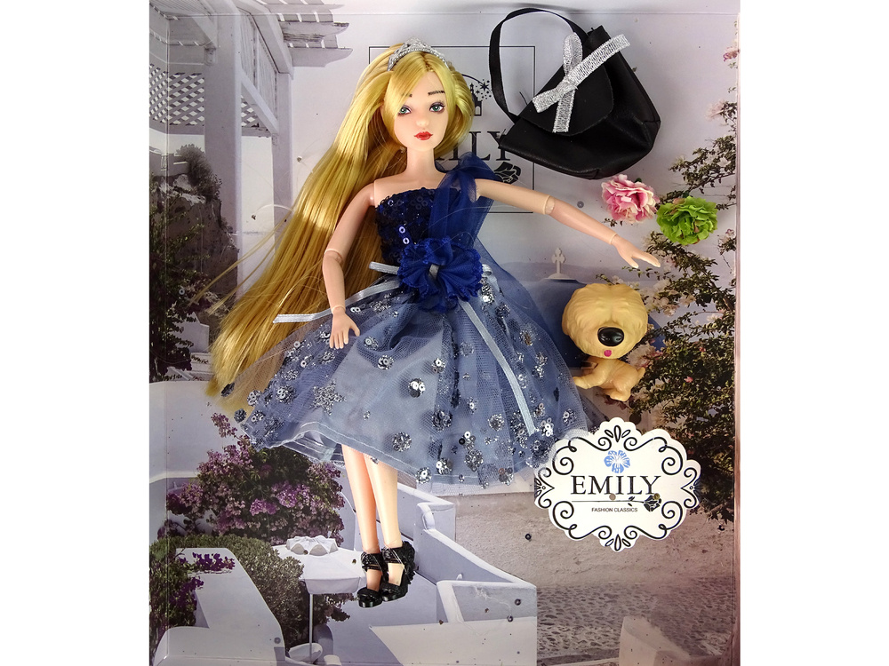 Lėlė emily su šuniuku leantoys