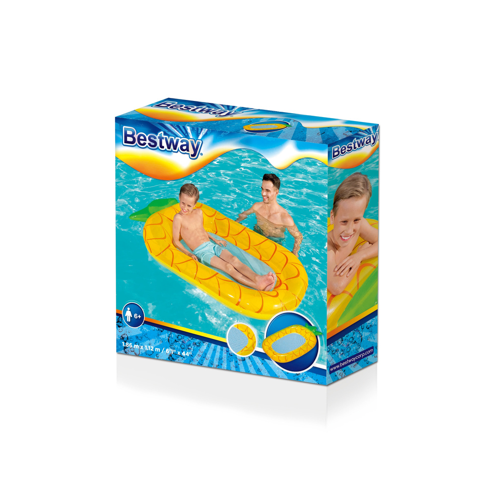 Pripučiamas čiužinys bestway pineapple 186x112 cm