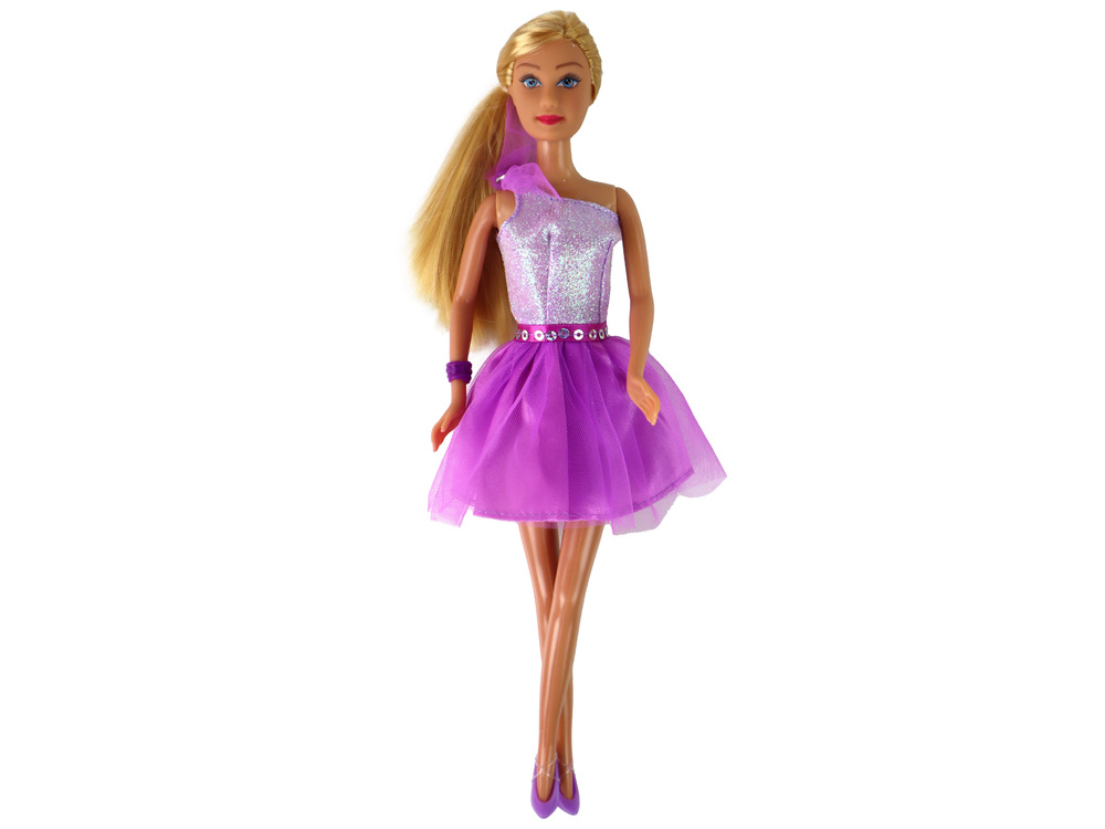 Lėlė su violetine suknele defa lucy