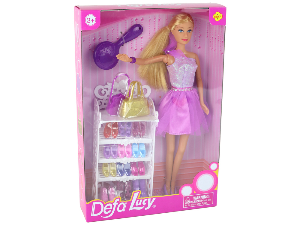 Lėlė su violetine suknele defa lucy