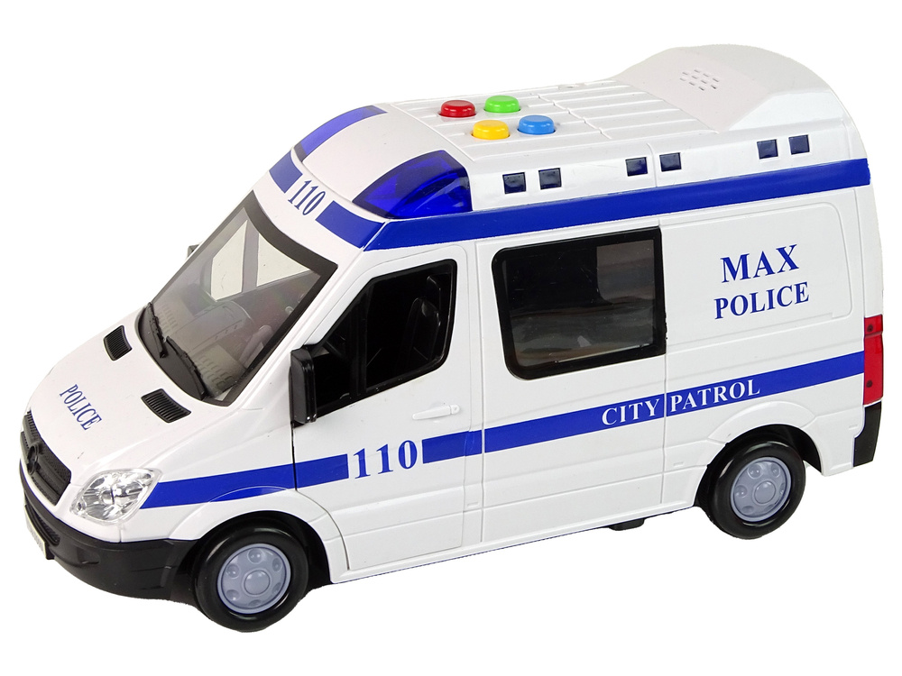 Policijos automobilis su frikcine pavara ir efektais leantoys