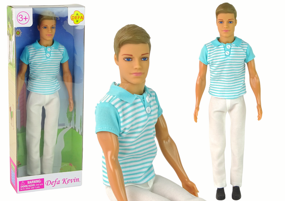 Vaikiška lėlė berniukas šviesiais plaukais kevin 31 cm