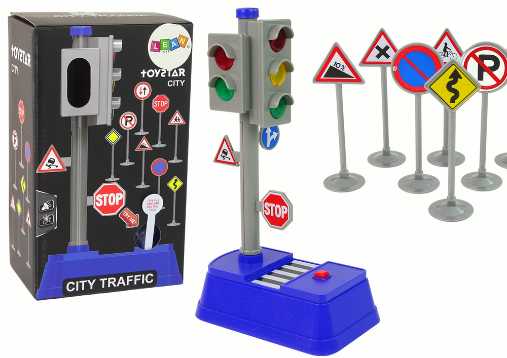 Edukacinis kelio ženklų rinkinys Lean Toys, 9 d.