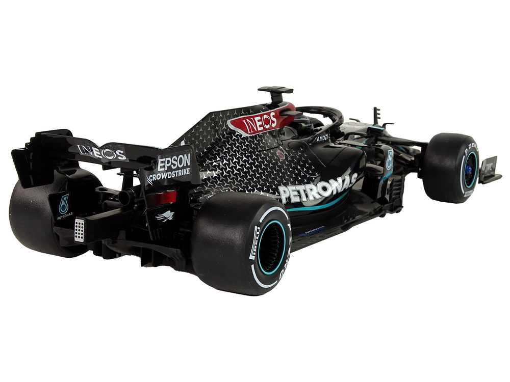 Nuotoliniu būdu valdomas lenktyninis automobilis lean toys mercedes-amg f1 1:12